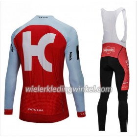 Set Fietsshirt Lange Mouw + Lange Koersbroek 2018 Team Katusha Alpecin N001